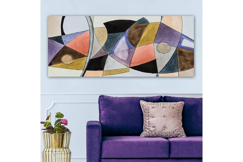 Canvastavla YTY Abstract & Fractals Flerfärgad - 120x50 cm - Inredning & dekor - Tavlor & konst - Canvastavla