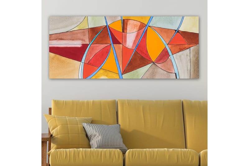 Canvastavla YTY Abstract & Fractals Flerfärgad - 120x50 cm - Inredning & dekor - Tavlor & konst - Canvastavla
