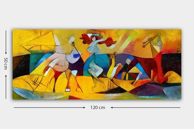 Canvastavla YTY Abstract & Fractals Flerfärgad - 120x50 cm - Inredning & dekor - Tavlor & konst - Canvastavla