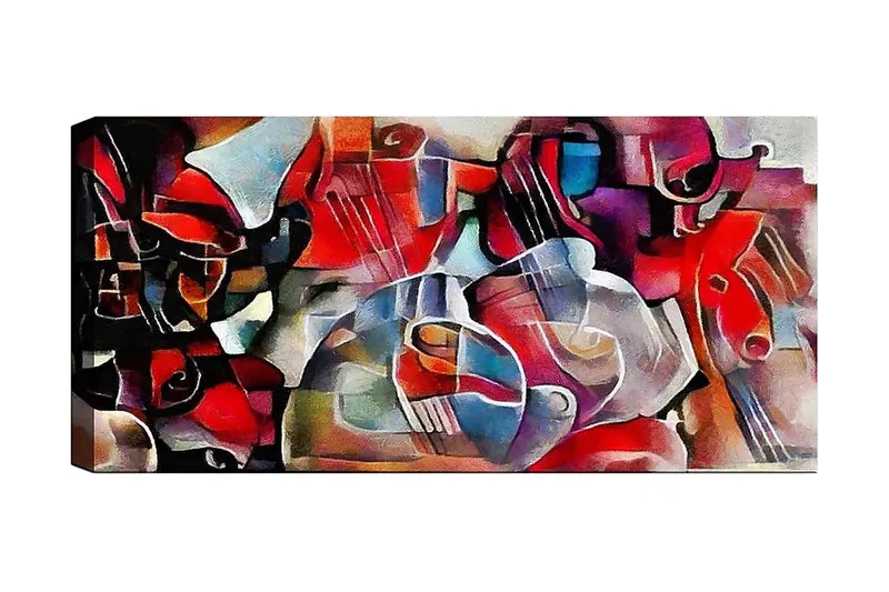 Canvastavla YTY Abstract & Fractals Flerfärgad, 120x50 cm