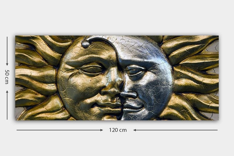 Canvastavla YTY Abstract & Fractals Flerfärgad - 120x50 cm - Inredning & dekor - Tavlor & konst - Canvastavla