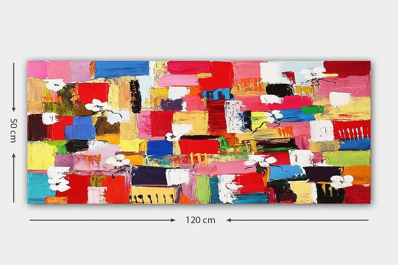 Canvastavla YTY Abstract & Fractals Flerfärgad - 120x50 cm - Inredning & dekor - Tavlor & konst - Canvastavla