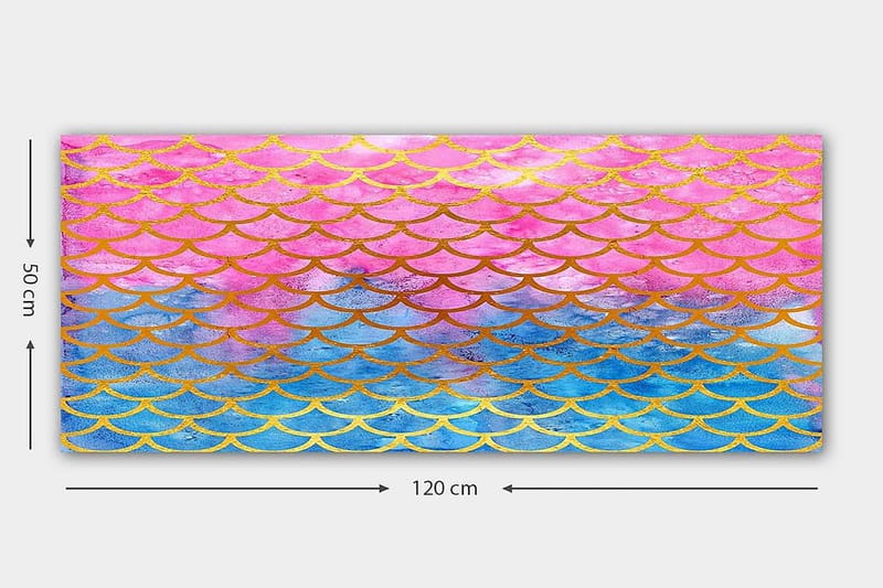 Canvastavla YTY Abstract & Fractals Flerfärgad - 120x50 cm - Inredning & dekor - Tavlor & konst - Canvastavla