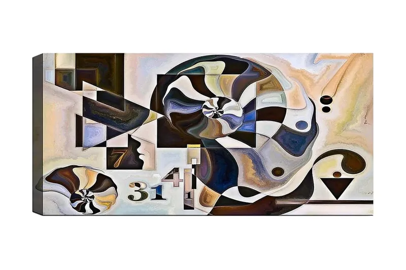 Canvastavla YTY Abstract & Fractals Flerfärgad - 120x50 cm - Inredning & dekor - Tavlor & konst - Canvastavla