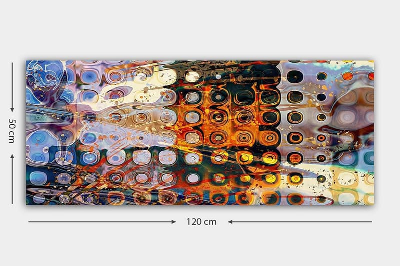Canvastavla YTY Abstract & Fractals Flerfärgad - 120x50 cm - Inredning & dekor - Tavlor & konst - Canvastavla