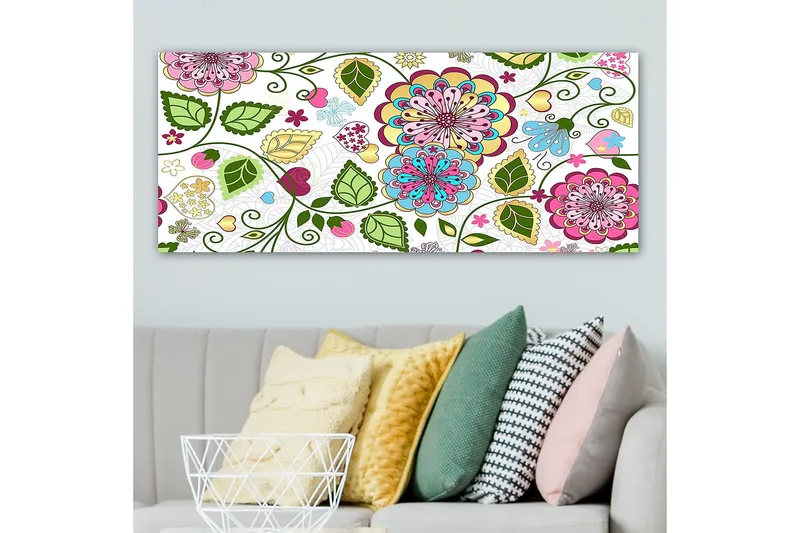 Canvastavla YTY Abstract & Fractals Flerfärgad - 120x50 cm - Inredning & dekor - Tavlor & konst - Canvastavla