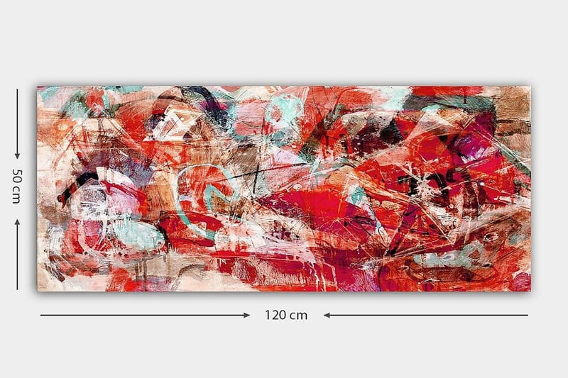 Canvastavla YTY Abstract & Fractals Flerfärgad - 120x50 cm - Inredning & dekor - Tavlor & konst - Canvastavla
