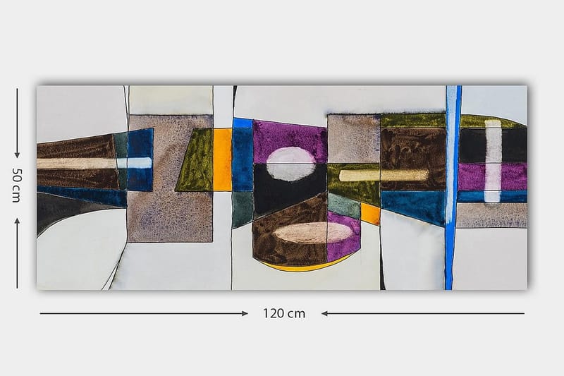 Canvastavla YTY Abstract & Fractals Flerfärgad - 120x50 cm - Inredning & dekor - Tavlor & konst - Canvastavla