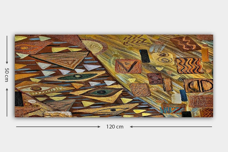 Canvastavla YTY Abstract & Fractals Flerfärgad - 120x50 cm - Inredning & dekor - Tavlor & konst - Canvastavla