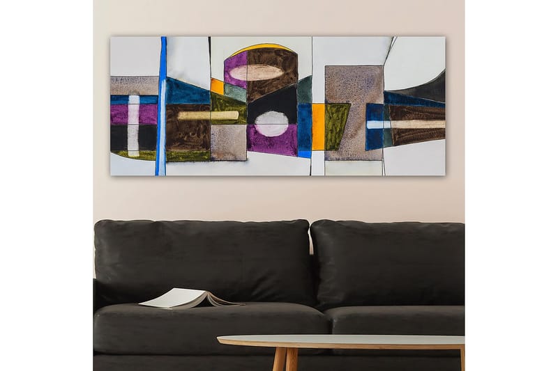 Canvastavla YTY Abstract & Fractals Flerfärgad - 120x50 cm - Inredning & dekor - Tavlor & konst - Canvastavla