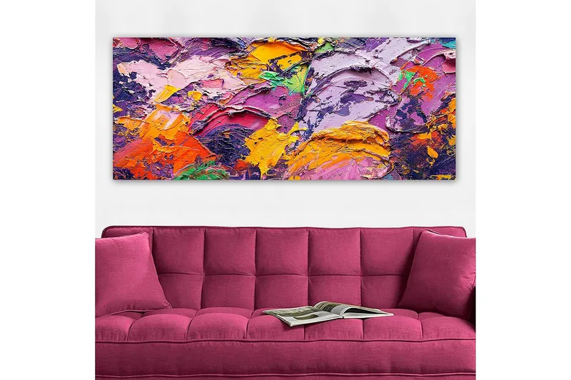 Canvastavla YTY Abstract & Fractals Flerfärgad - 120x50 cm - Inredning & dekor - Tavlor & konst - Canvastavla