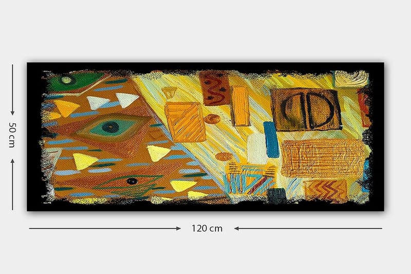 Canvastavla YTY Abstract & Fractals Flerfärgad - 120x50 cm - Inredning & dekor - Tavlor & konst - Canvastavla