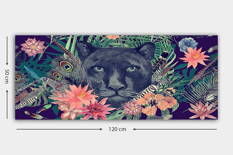 CANVASTAVLA YTY Animals Flerfärgad 120x50 cm - Inredning & dekor - Tavlor & konst - Canvastavla