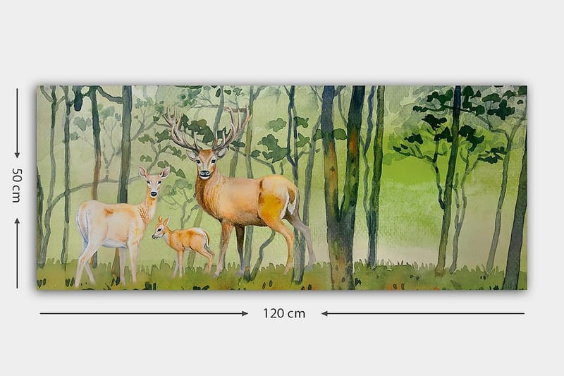 CANVASTAVLA YTY Animals Flerfärgad 120x50 cm - Inredning & dekor - Tavlor & konst - Canvastavla