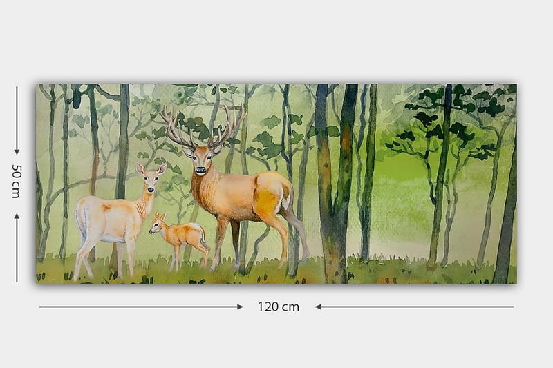 CANVASTAVLA YTY Animals Flerfärgad 120x50 cm - Canvastavla