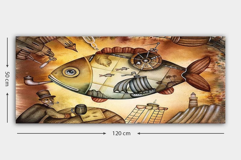 Canvastavla YTY Animals Flerfärgad - 120x50 cm - Inredning & dekor - Tavlor & konst - Canvastavla