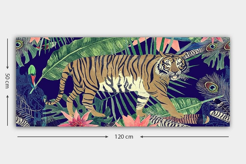 Canvastavla YTY Animals Flerfärgad - 120x50 cm - Inredning & dekor - Tavlor & konst - Canvastavla