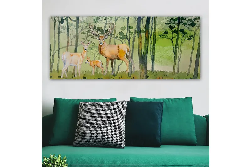 Canvastavla YTY Animals Flerfärgad - 120x50 cm - Inredning & dekor - Tavlor & konst - Canvastavla