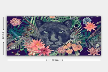 Canvastavla YTY Animals Flerfärgad - 120x50 cm - Inredning & dekor - Tavlor & konst - Canvastavla
