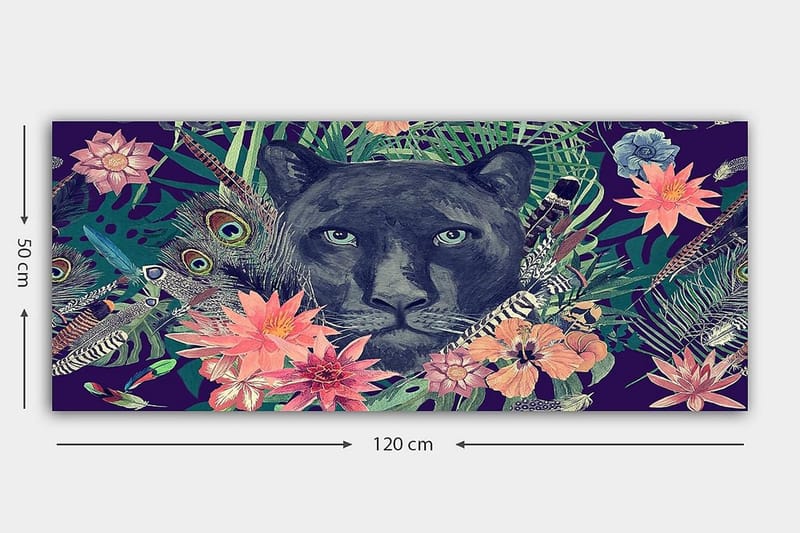Canvastavla YTY Animals Flerfärgad - 120x50 cm - Inredning & dekor - Tavlor & konst - Canvastavla
