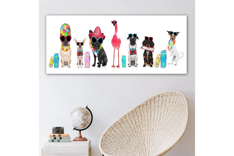 Canvastavla YTY Animals Flerfärgad - 120x50 cm - Inredning & dekor - Tavlor & konst - Canvastavla