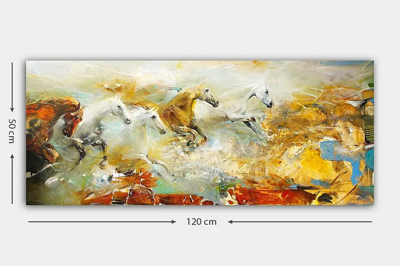 Canvastavla YTY Animals Flerfärgad - 120x50 cm - Inredning & dekor - Tavlor & konst - Canvastavla