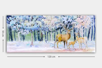 Canvastavla YTY Animals Flerfärgad - 120x50 cm - Inredning & dekor - Tavlor & konst - Canvastavla