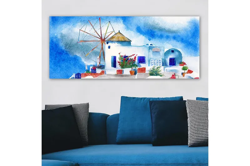 Canvastavla YTY Buildings & Cityscapes Flerfärgad - 120x50 cm - Inredning & dekor - Tavlor & konst - Canvastavla