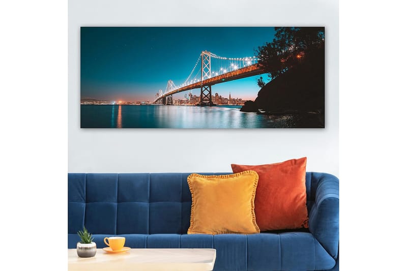 Canvastavla YTY Buildings & Cityscapes Flerfärgad - 120x50 cm - Inredning & dekor - Tavlor & konst - Canvastavla