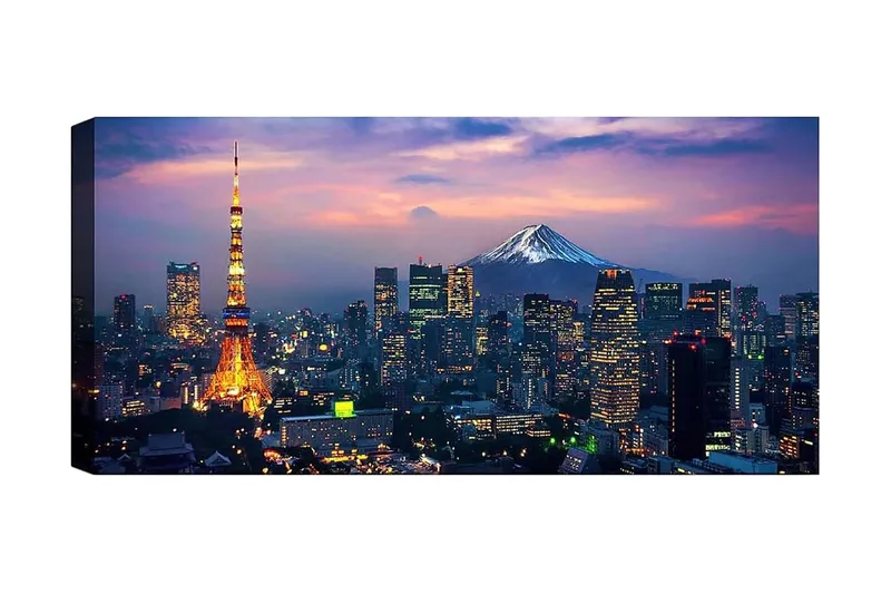 Canvastavla YTY Buildings & Cityscapes Flerfärgad, 120x50 cm