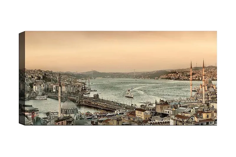 Canvastavla YTY Buildings & Cityscapes Flerfärgad - 120x50 cm - Inredning & dekor - Tavlor & konst - Canvastavla