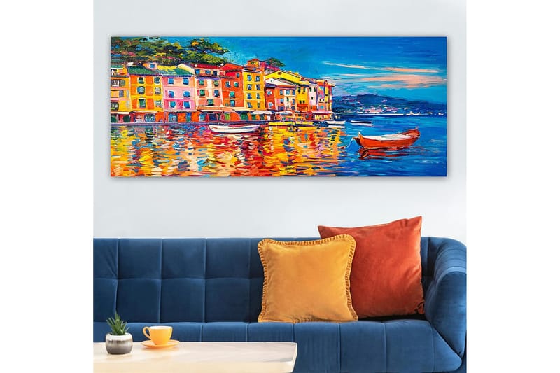 Canvastavla YTY Buildings & Cityscapes Flerfärgad - 120x50 cm - Inredning & dekor - Tavlor & konst - Canvastavla