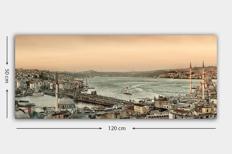 CANVASTAVLA YTY Buildings & Cityscapes Flerfärgad 120x50 cm - Inredning & dekor - Tavlor & konst - Canvastavla