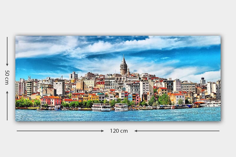 CANVASTAVLA YTY Buildings & Cityscapes Flerfärgad 120x50 cm - Inredning & dekor - Tavlor & konst - Canvastavla