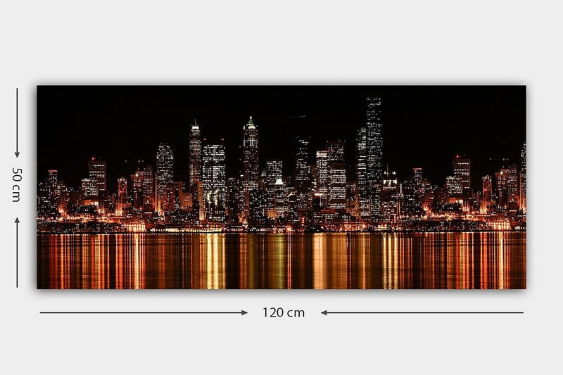 CANVASTAVLA YTY Buildings & Cityscapes Flerfärgad 120x50 cm - Inredning & dekor - Tavlor & konst - Canvastavla