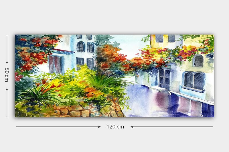 CANVASTAVLA YTY Buildings & Cityscapes Flerfärgad 120x50 cm - Inredning & dekor - Tavlor & konst - Canvastavla