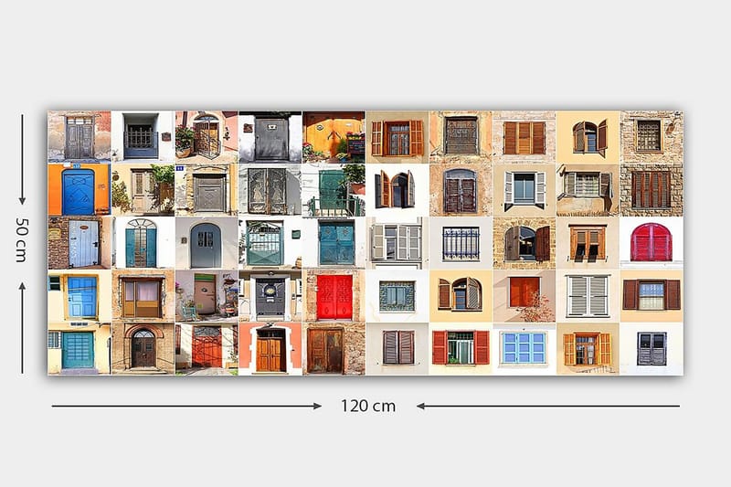 CANVASTAVLA YTY Buildings & Cityscapes Flerfärgad 120x50 cm - Inredning & dekor - Tavlor & konst - Canvastavla