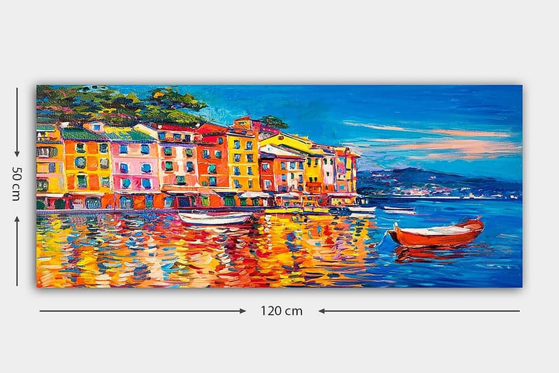 CANVASTAVLA YTY Buildings & Cityscapes Flerfärgad 120x50 cm - Inredning & dekor - Tavlor & konst - Canvastavla