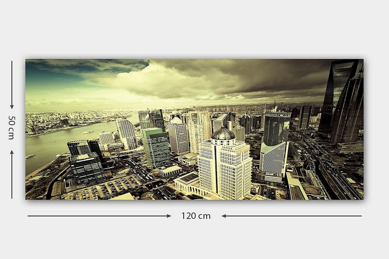 CANVASTAVLA YTY Buildings & Cityscapes Flerfärgad 120x50 cm - Inredning & dekor - Tavlor & konst - Canvastavla