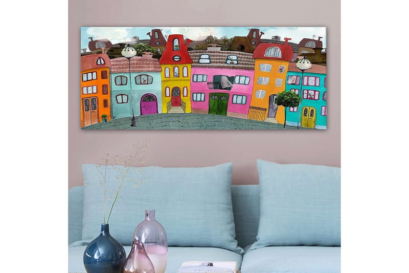 CANVASTAVLA YTY Buildings & Cityscapes Flerfärgad 120x50 cm - Inredning & dekor - Tavlor & konst - Canvastavla