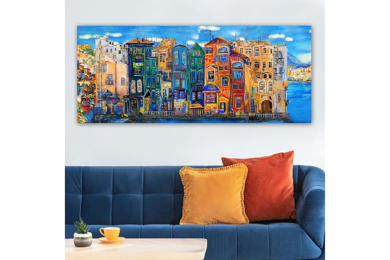 CANVASTAVLA YTY Buildings & Cityscapes Flerfärgad 120x50 cm - Inredning & dekor - Tavlor & konst - Canvastavla