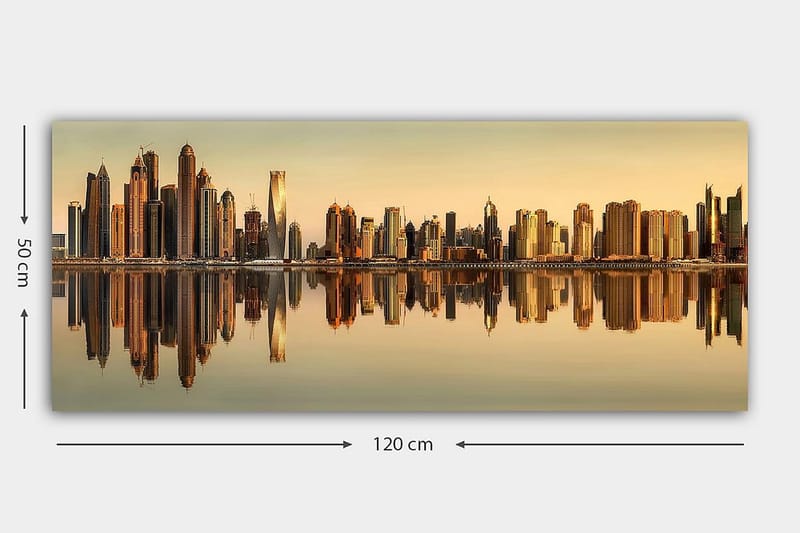 CANVASTAVLA YTY Buildings & Cityscapes Flerfärgad 120x50 cm - Inredning & dekor - Tavlor & konst - Canvastavla