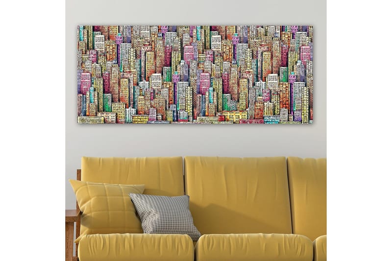 CANVASTAVLA YTY Buildings & Cityscapes Flerfärgad 120x50 cm - Inredning & dekor - Tavlor & konst - Canvastavla
