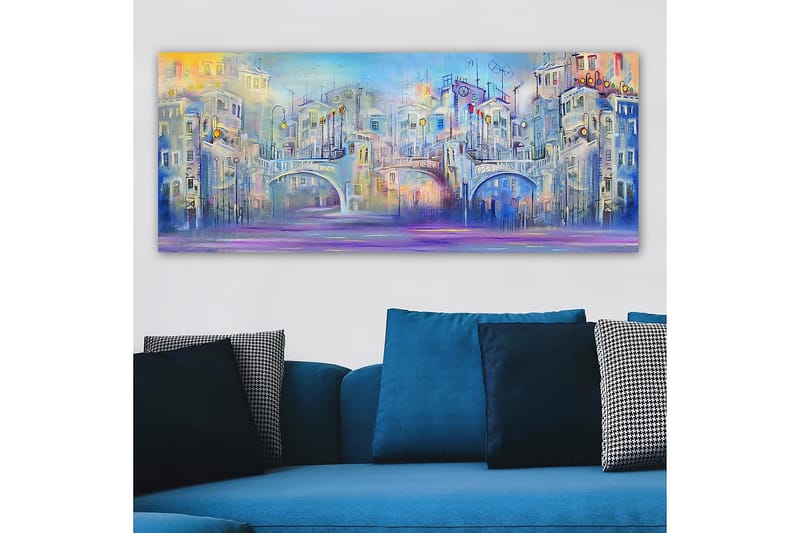 CANVASTAVLA YTY Buildings & Cityscapes Flerfärgad 120x50 cm - Inredning & dekor - Tavlor & konst - Canvastavla