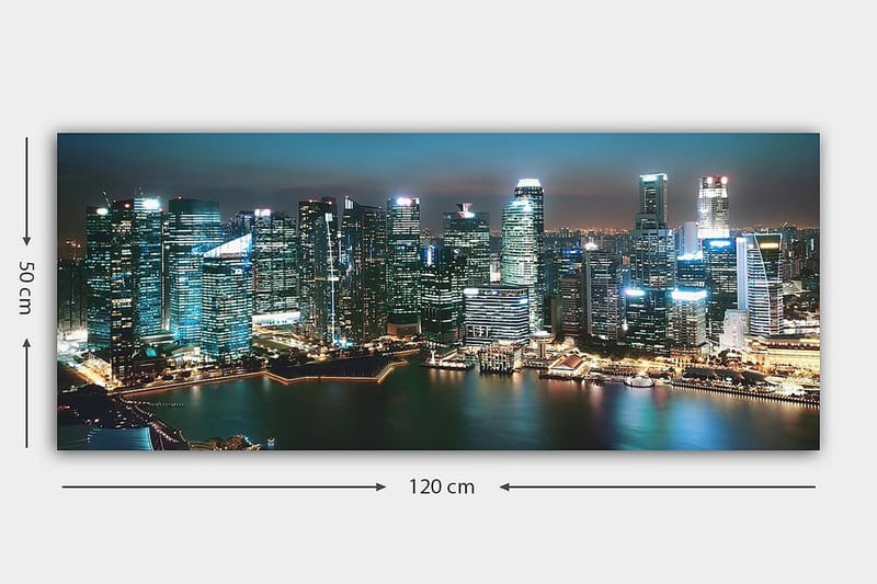 CANVASTAVLA YTY Buildings & Cityscapes Flerfärgad 120x50 cm - Inredning & dekor - Tavlor & konst - Canvastavla