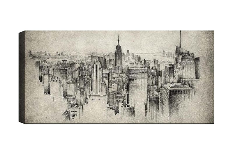 CANVASTAVLA YTY Buildings & Cityscapes Flerfärgad 120x50 cm - Inredning & dekor - Tavlor & konst - Canvastavla