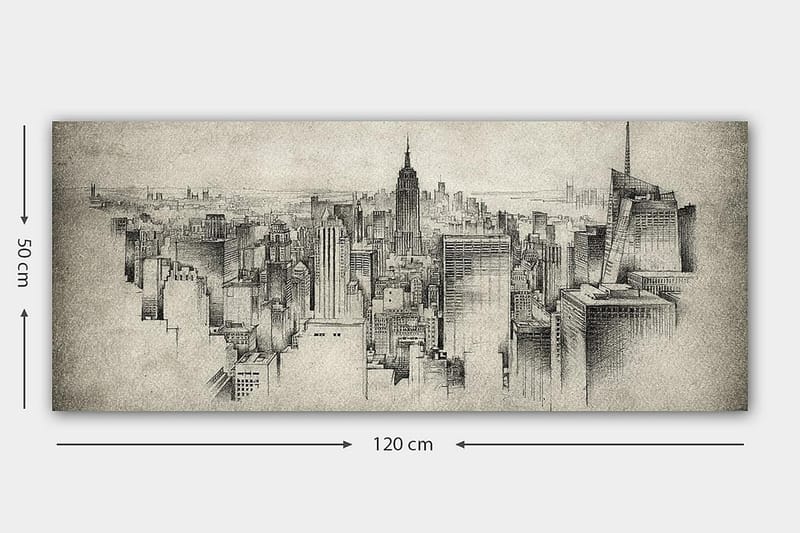 CANVASTAVLA YTY Buildings & Cityscapes Flerfärgad 120x50 cm - Inredning & dekor - Tavlor & konst - Canvastavla