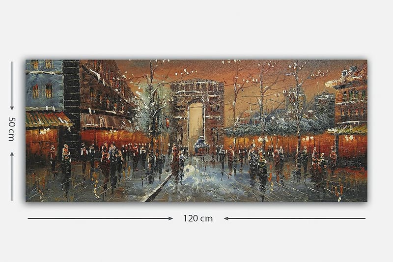 CANVASTAVLA YTY Buildings & Cityscapes Flerfärgad 120x50 cm - Inredning & dekor - Tavlor & konst - Canvastavla