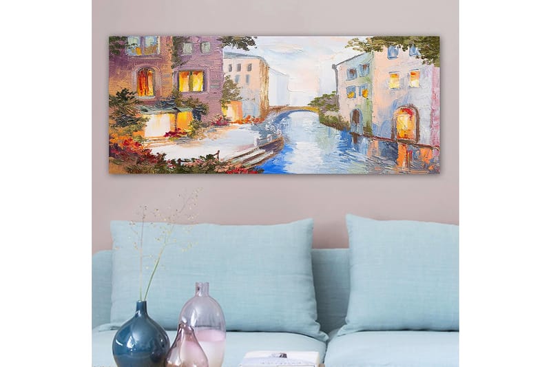 CANVASTAVLA YTY Buildings & Cityscapes Flerfärgad 120x50 cm - Inredning & dekor - Tavlor & konst - Canvastavla