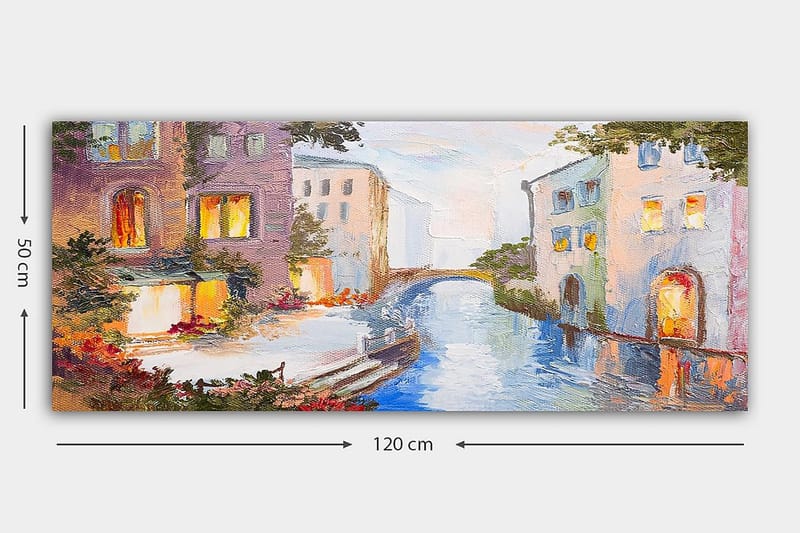 CANVASTAVLA YTY Buildings & Cityscapes Flerfärgad 120x50 cm - Inredning & dekor - Tavlor & konst - Canvastavla